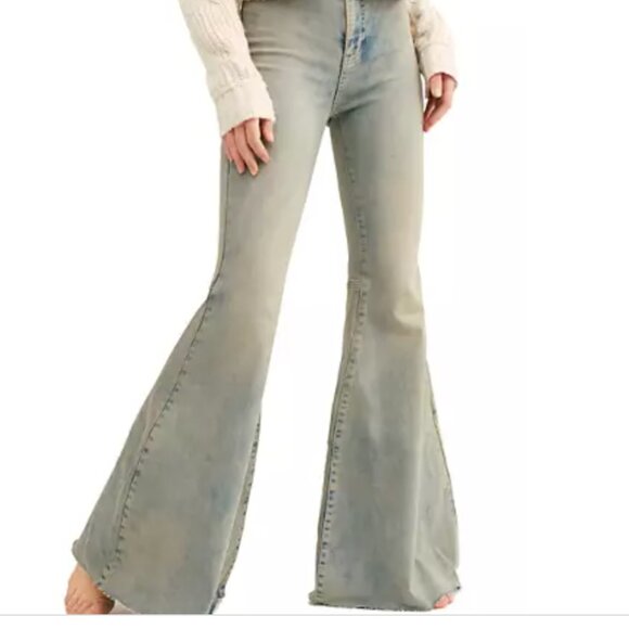 FREE PEOPLEJust Float On Flare Jeans Size 27 - Picture 1 of 7